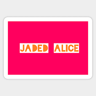 Jaded Alice pink logo Sticker